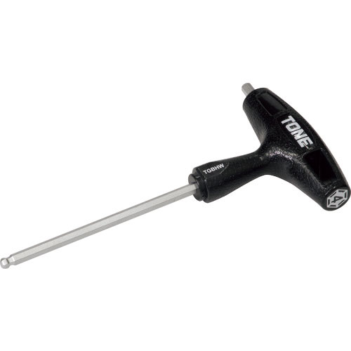 TONE ボールポイント六角棒レンチ(T形) グリップボールポイントヘキサゴンレンチ 対辺寸法4mm_