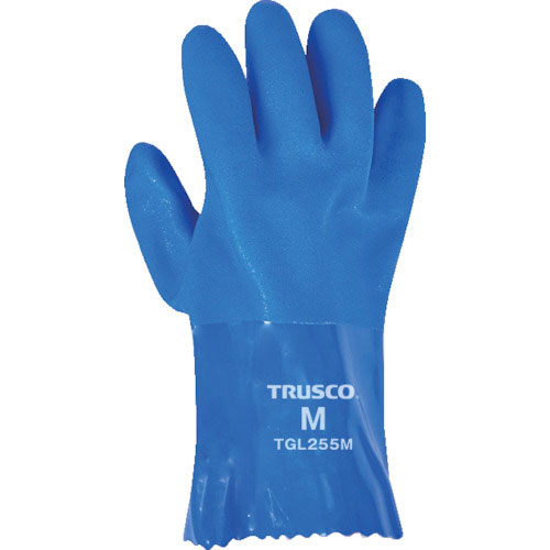 TRUSCO 耐油ビニール手袋1.2mm厚 Mサイズ 右手用 10枚入_