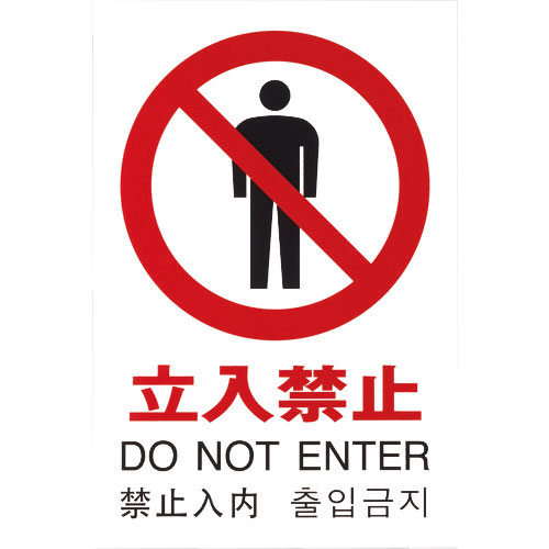 光 多国語ピクトサイン 立入禁止_