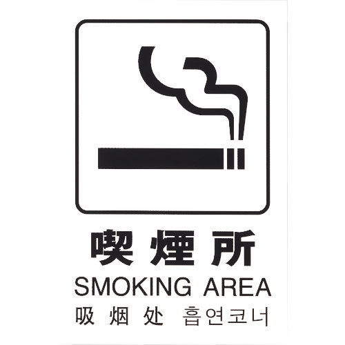 光 多国語ピクトサイン 喫煙所_