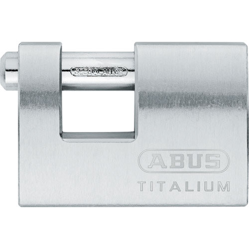 ＡＢＵＳ　カンヌキ式シリンダー南京錠　幅７０ｍｍ　ＴＩＴＡＬＩＵＭ　９８ＴＩ／７０＿