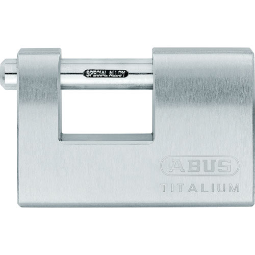 ＡＢＵＳ　カンヌキ式シリンダー南京錠　幅９０ｍｍ　ＴＩＴＡＬＩＵＭ　９８ＴＩ／９０＿