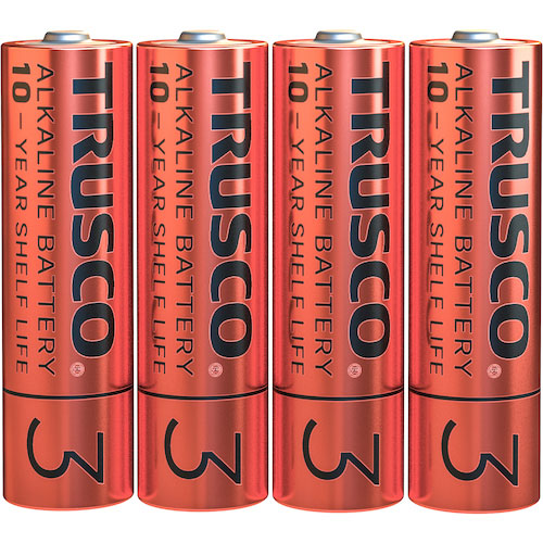 ＴＲＵＳＣＯ　アルカリ乾電池１０年　単３　お得パック　（１Ｐｋ（箱）＝４０本入）＿