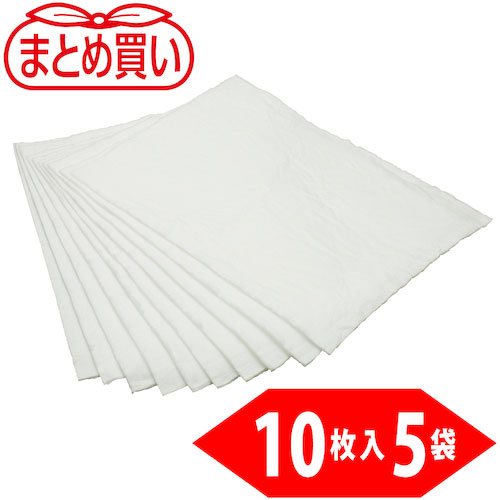 ＴＲＵＳＣＯ　まとめ買い　オイルキャッチャー　コットンタイプ　３００×３００ｍｍ　１０枚入　５袋＿