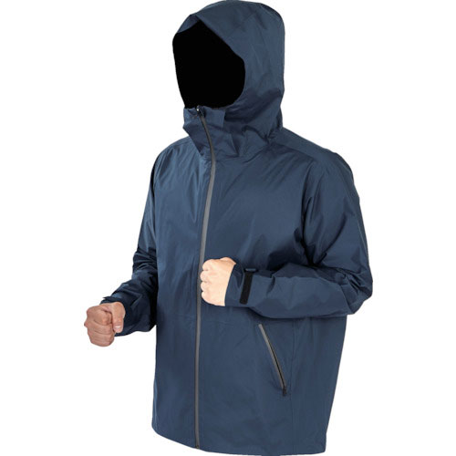 TRUSCO 高耐候・軽量ストレッチレインウェア ネイビー L_