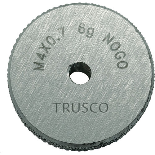 ＴＲＵＳＣＯ　ねじ用リングゲージ　止まり　６ｇ　Ｍ６×１．０＿