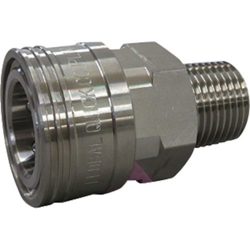 フローバル　両路開放型クイックカップリング　ＴＳ－４ＳＭ（ＳＵＳ３０４）＿