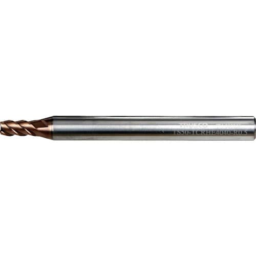 TRUSCO エンドミル 超硬ハイヘリカルラジアスエンドミル(4枚刃)Φ3XR0.1_