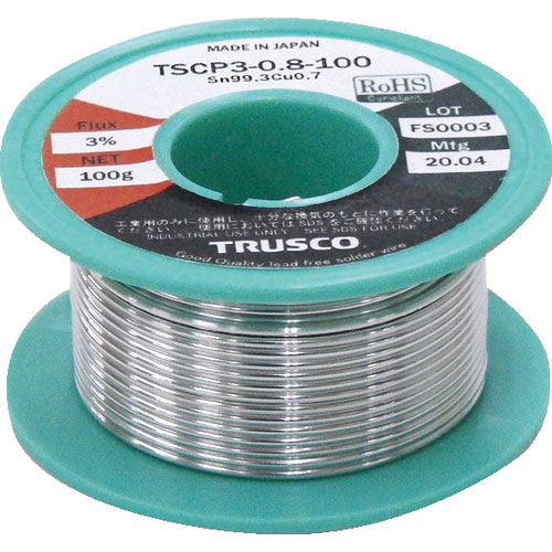 TRUSCO 低コスト鉛フリーはんだ(やに入り) 100G1.0_