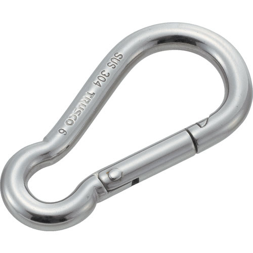 ＴＲＵＳＣＯ　ステンレススナップフック　Ｂ型　線径Φ４×開口６ｍｍ＿