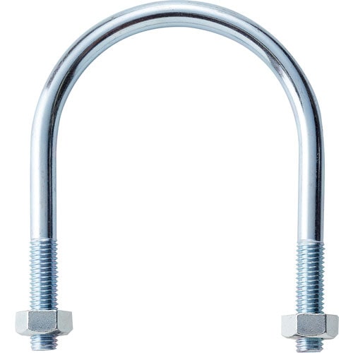 TRUSCO SGP用Uボルト 三価ユニクロ 呼び径65A ねじ径M10_