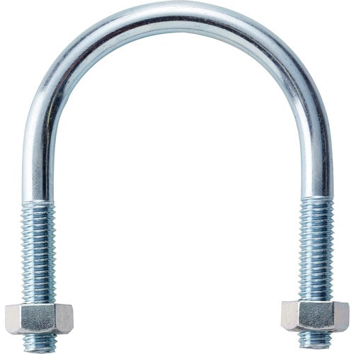 TRUSCO SGP用Uボルト 三価ユニクロ 呼び径40A ねじ径M8_