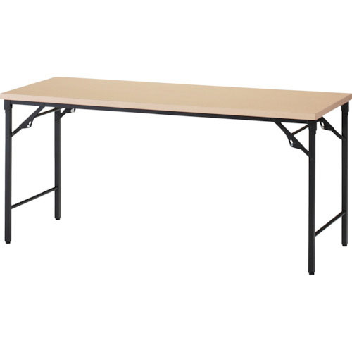 ＴＲＵＳＣＯ　折りたたみ会議テーブル　１５００Ｘ６００ＸＨ７００　棚板なし　ナチュラル＿