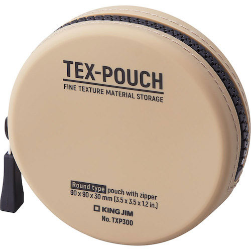 キングジム TEX-POUCH ROUND へ-_