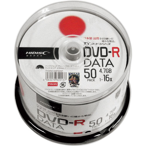 ハイディスク　記録メディアＤＶＤ－Ｒデータ用　５０枚＿