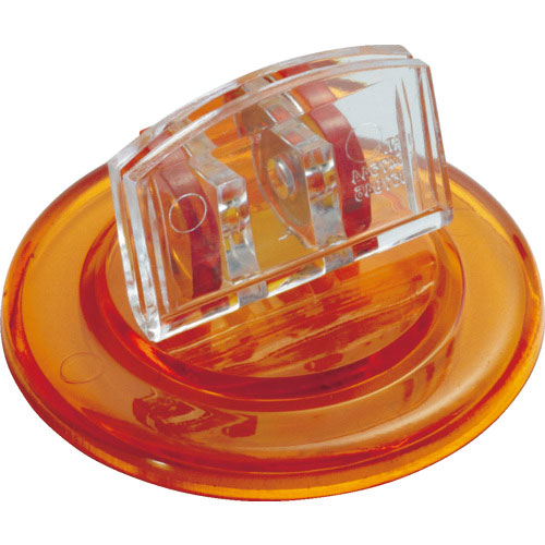 ミツヤ　Ｕ型カード立丸　透明橙　Ｍ１７６３９＿