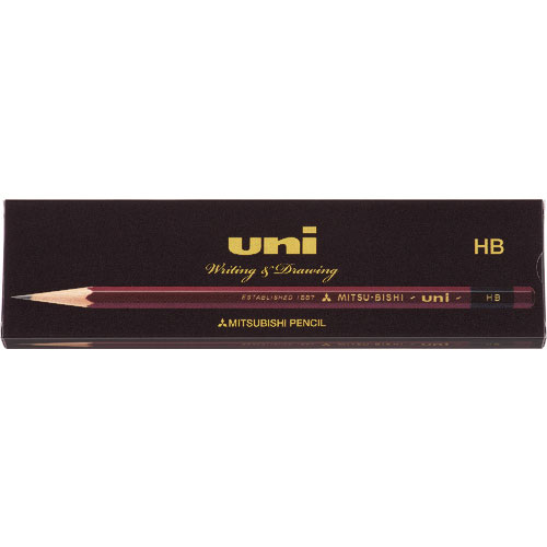 uni ユニK紙箱鉛筆HB_