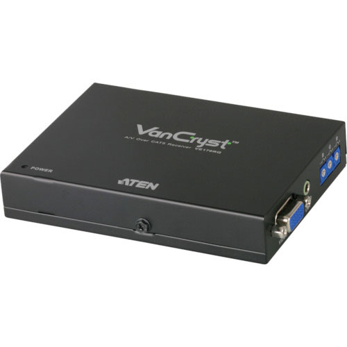 ＡＴＥＮ　ビデオ延長器用レシーバー　ＶＧＡ　／　Ｃａｔ５　／　スキュー調整対応＿