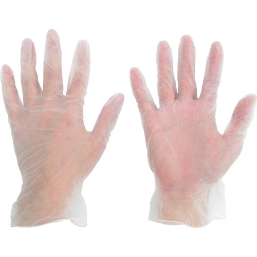ミドリ安全　ＰＶＣ使い捨て手袋　ベルテプラテ８３１　粉なし　ＬＬ　（１００枚入）＿