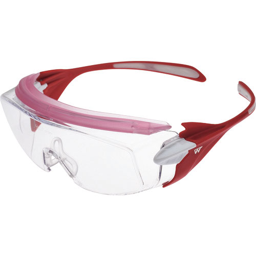 ミドリ安全　小顔用タイプ保護メガネ　オーバーグラス　ＶＳ－３０３Ｆ　ピンク＿
