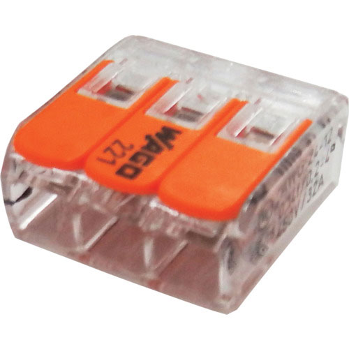 ＪＡＰＰＹ　ワンタッチコネクタ　クリアタイプ　８個入　電線数３本＿