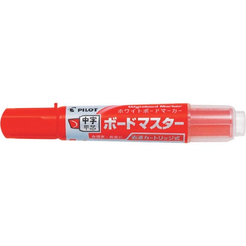 パイロット ホワイトボードマーカー ボードマスター 中字平芯 レッド_