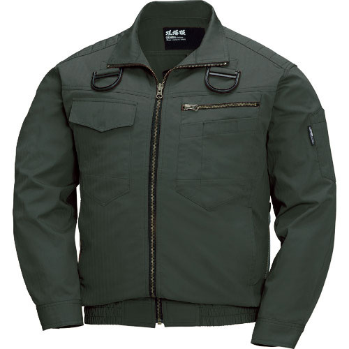 ジーベック 綿薄手現場服ヘリンボンフルハーネス仕様空調服XE98102-62-S_