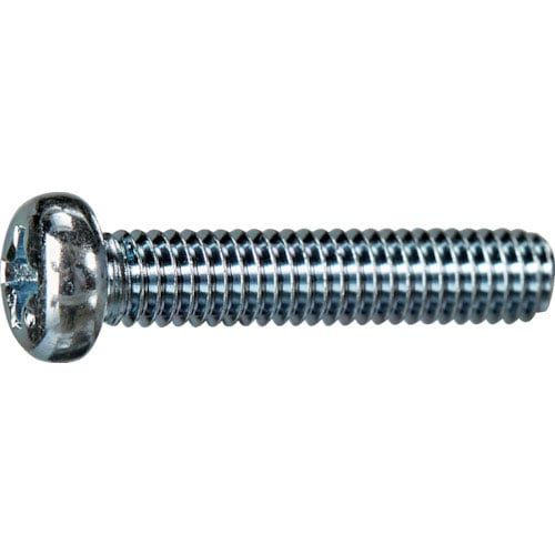 TRUSCO ナベ頭小ねじ ユニクロ 全ネジ M3×10 50本入 少量パック_