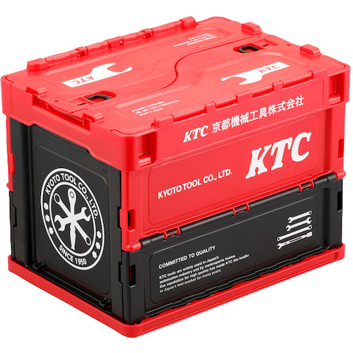 KTC KTC折り畳みコンテナ 20L (レッド)_