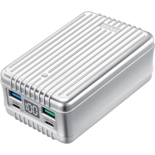 ゼンデュア モバイルバッテリー SUPER TANK シルバー 26800mAh_