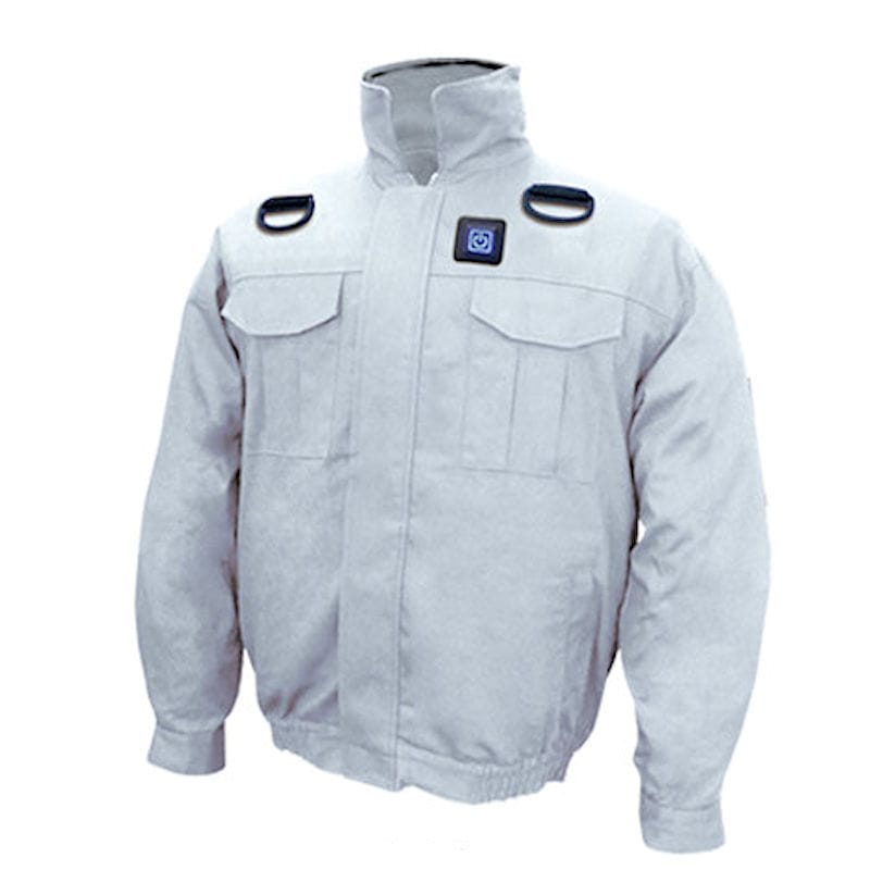 ブレイン　胸スイッチ式空調エアコン服セット　シルバー　５Ｌ　ＭＥＳＨ－ＢＲ－７０００