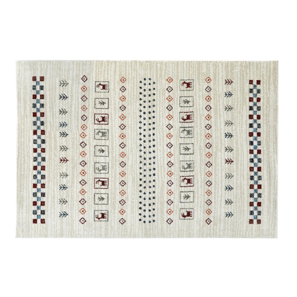 アテーナライフ　ウィルトンラグ　イシス　ホワイト　８０×１５０ｃｍ