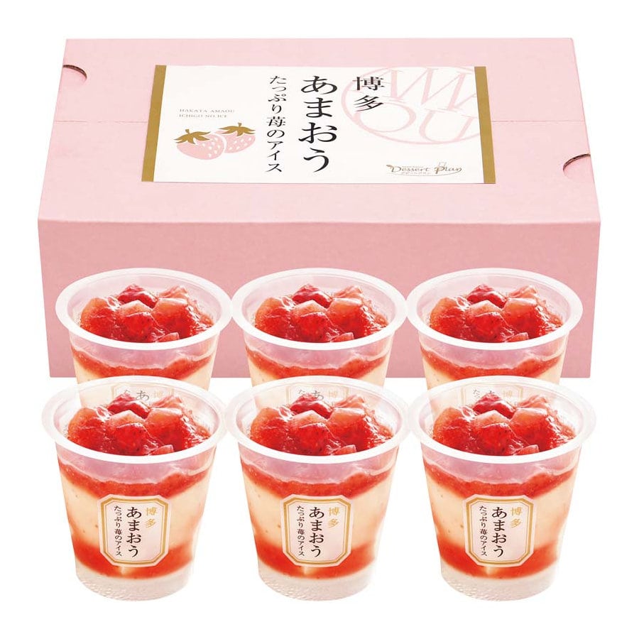 【母の日】博多あまおう　たっぷり苺のアイス　ＡＨ－ＴＰ６Ｗ【注文締切５／５】