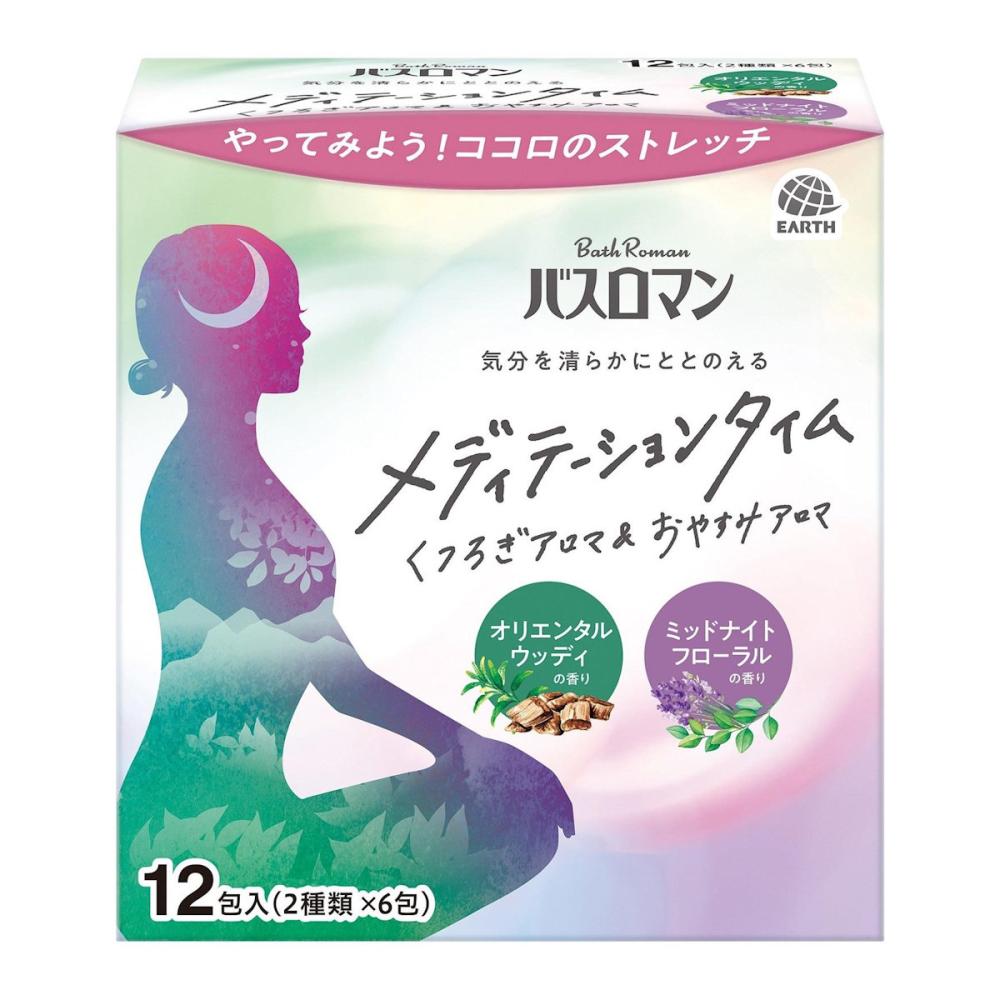 アース製薬 バスロマンMTくつろぎ&おやすみアロマ12包