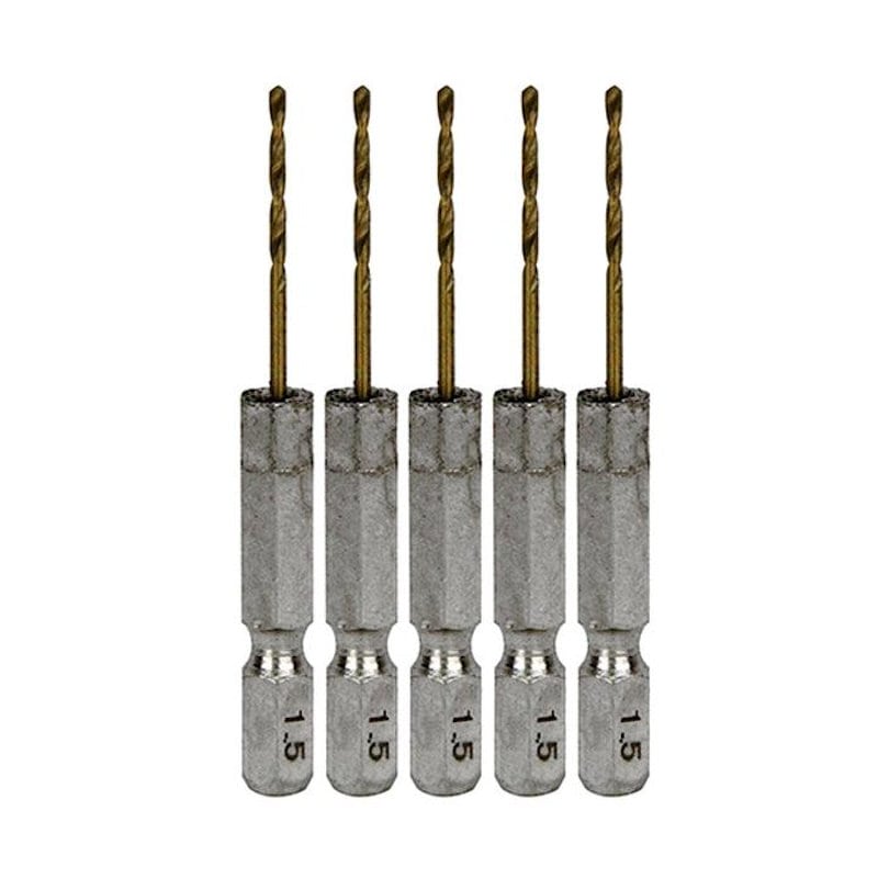 藤原産業 SK11 六角軸Tin鉄ドリル 普通 1.5mm 5本組