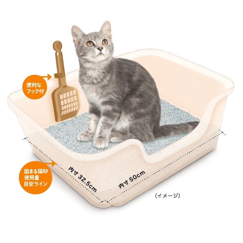 獣医師開発　ニオイをとる砂専用猫トイレ　スタートセット