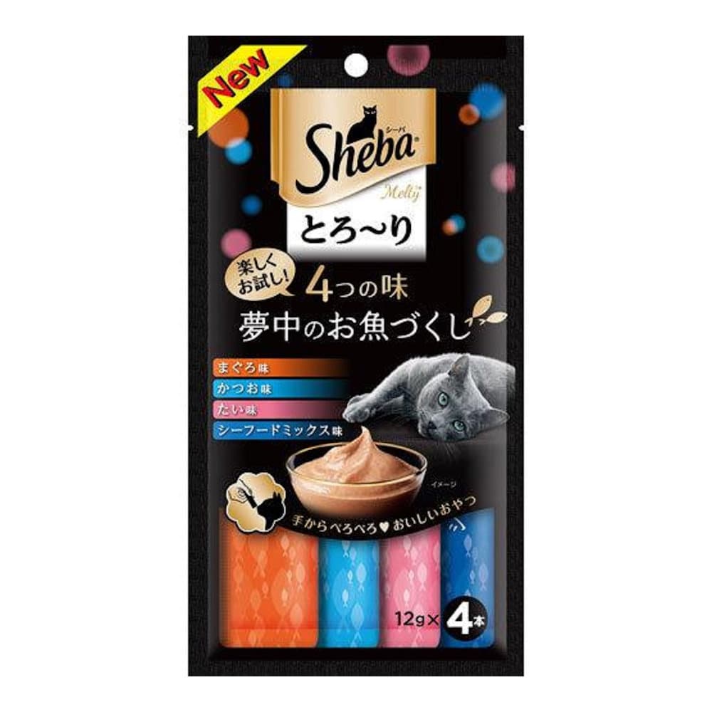 シーバとろーり　４つの味お魚づくし　１２ｇ×４本