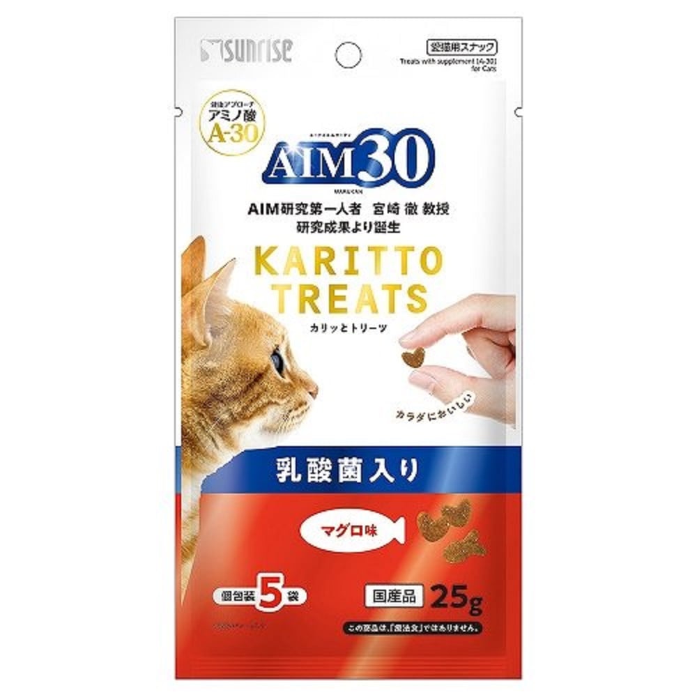 ＡＩＭ３０カリッとトリーツマグロ味乳酸菌入り２５ｇ