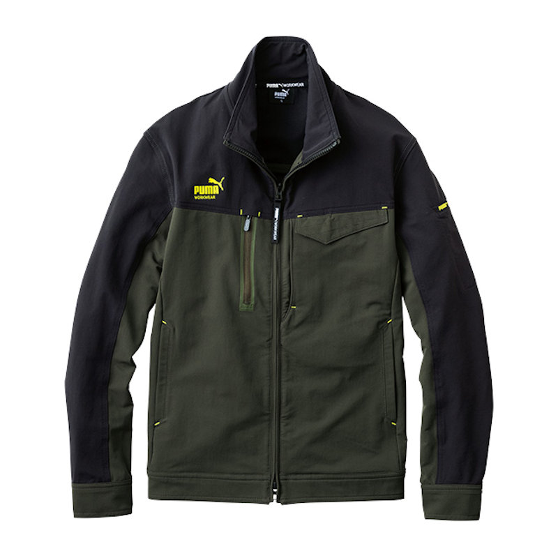 ＰＵＭＡ　ワークジャケット　ＰＷ－３０２１Ａ　ミリタリーグリーン　Ｓ　作業ウェアＰＵＭＡ