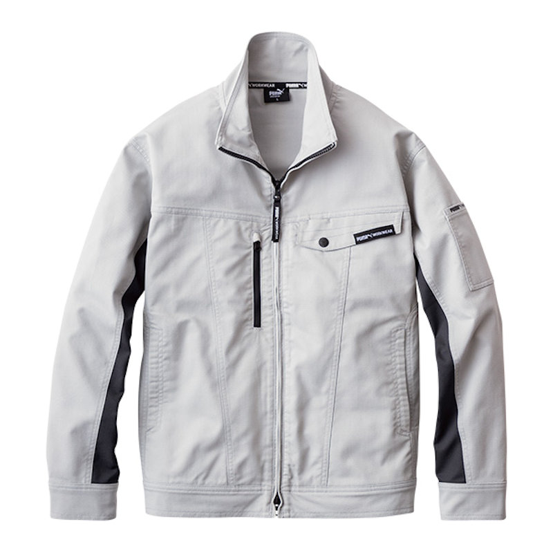 ＰＵＭＡ　長袖ジャケット　ＰＷ－４０１１Ａ　シルバー　５Ｌ　作業ウェアＰＵＭＡ