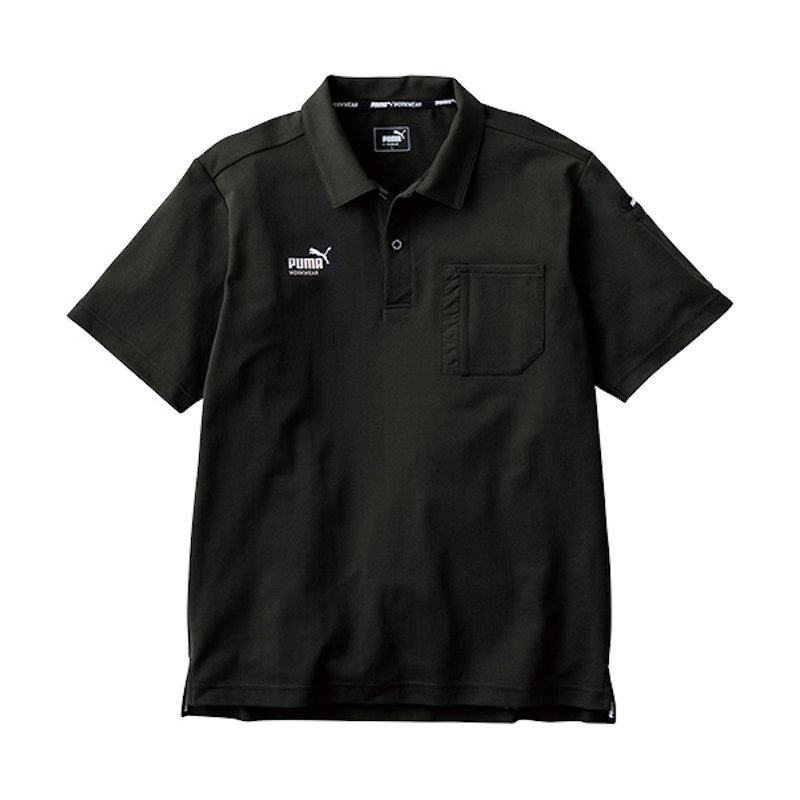 PUMA 半袖アクティブポロシャツ ブラック LL PW-3014N 作業ウェアPUMA