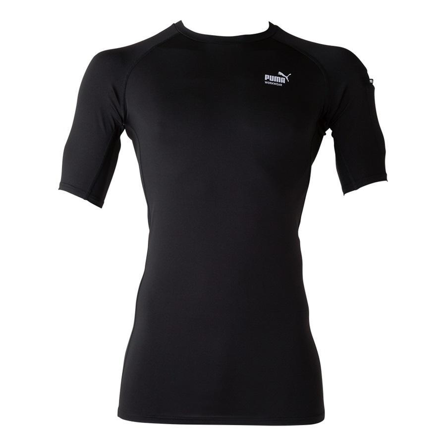 PUMA 半袖パフォーマンスウェア コンプレッション PW-2011N ブラック L 作業ウェアPUMA
