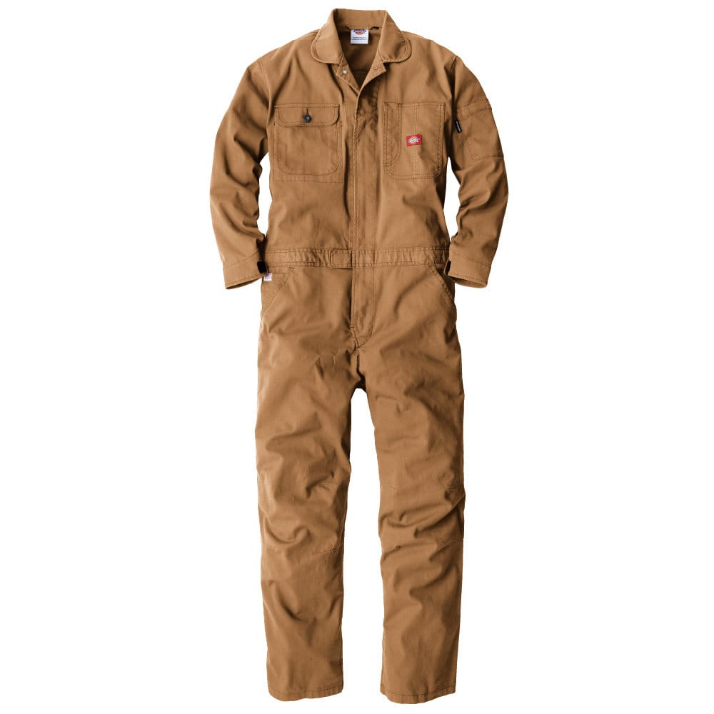 ディッキーズ　ストレッチオックス　つなぎ　キャメル　３Ｌ　Ｄ７３６