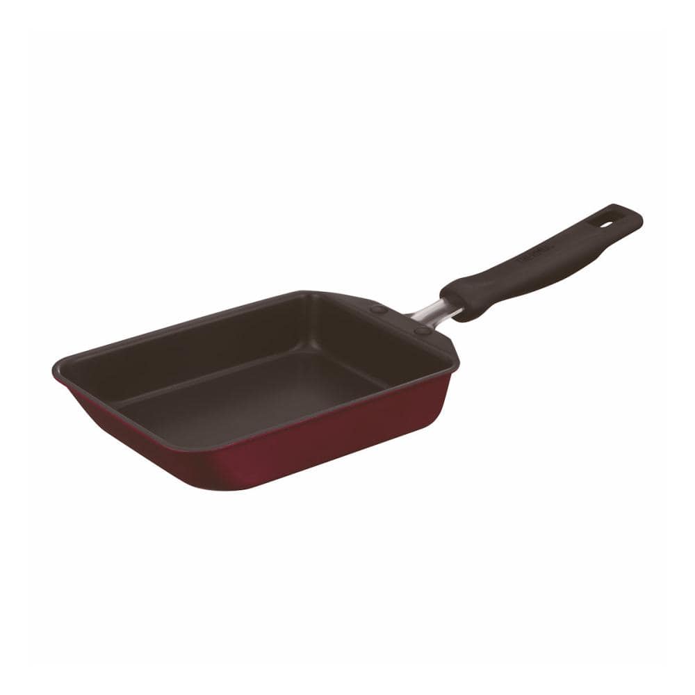サーモス デュラブルシリーズ IH対応玉子焼きフライパン 13cm レッド KFM-013E R
