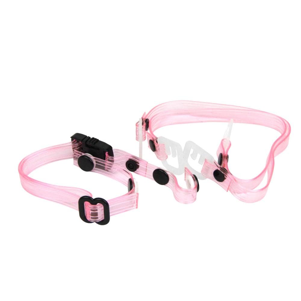東洋物産工業　ＴＯＹＯ　アゴ紐　透明ビニール製　ピンク　ＮＯ．ＴＥ－４