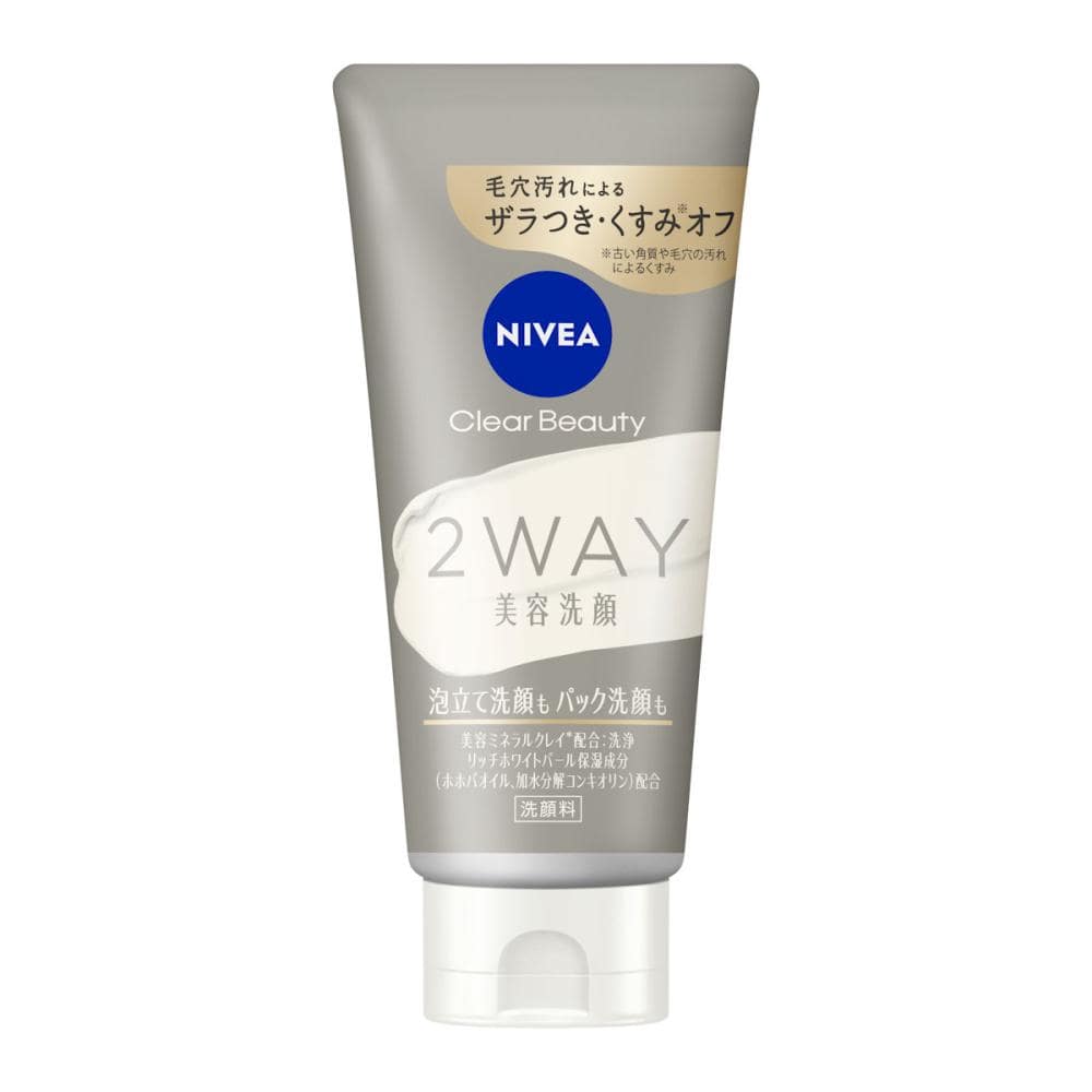 花王 ニベア クリアビューティー 2WAY美容洗顔 120g