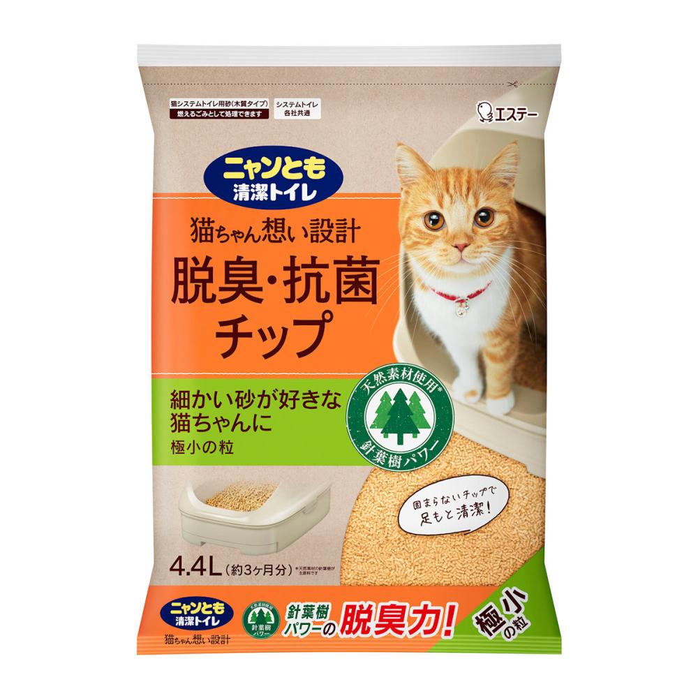エステー ニャンとも清潔トイレ 脱臭・抗菌チップ 極小の粒 4.4L