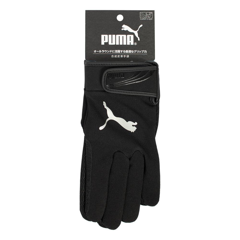 ＰＵＭＡ　合成皮革手袋　ブラック　Ｍ　ＣＭ６００１