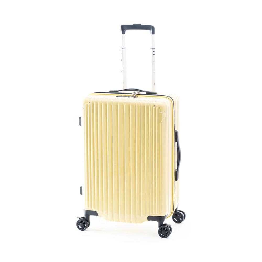 アジア・ラゲージ　ハードキャリー　イエローベージュ　ＭＡＸＳＴＯＰ－２２