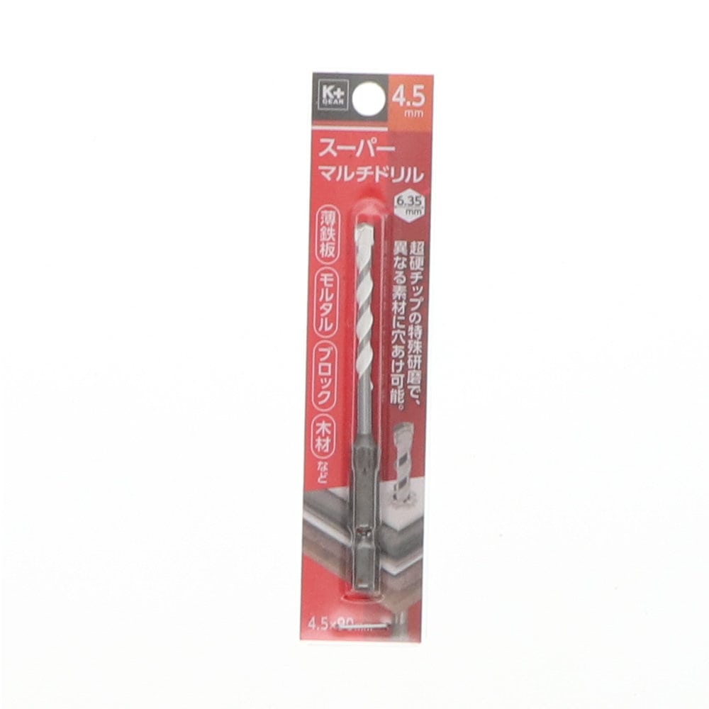 Ｋ＋ＧＥＡＲ　六角軸スーパーマルチドリル　４．５×９０ｍｍ